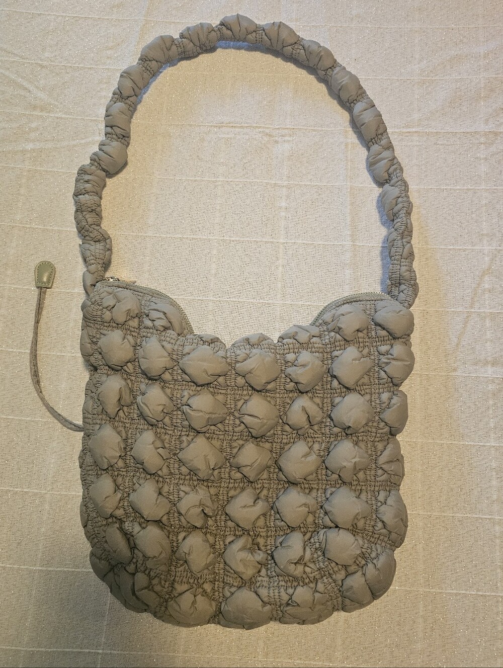Bubble Puffer Shoulder Bag | Adjustable Strap | Quilted Puff Handbag
